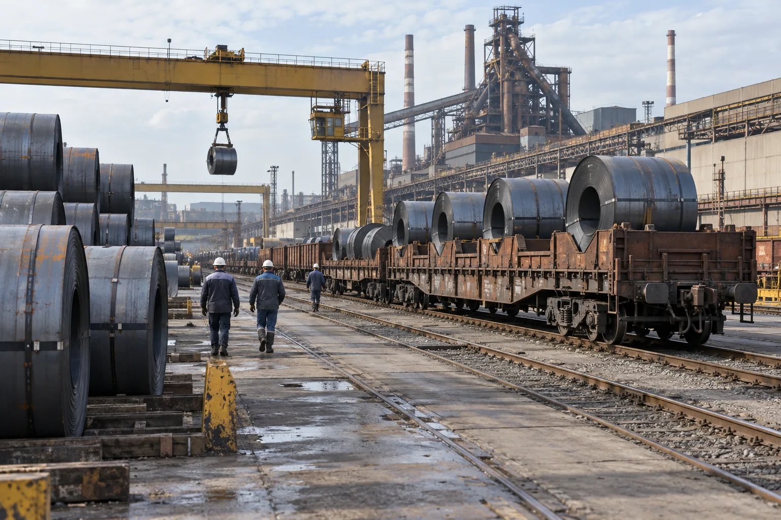 Железнодорожные поставки стального проката в сентябре выросли к августу